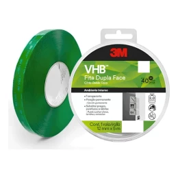 Fita Dupla Face VHB 4910 Transparente 12 mm x 5 m Estojo HB004522973 - 3M